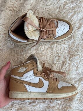 Nike Air Jordan 1 Mid SE Craft Tan White Suede Leather Shoes FN6621-201 13C